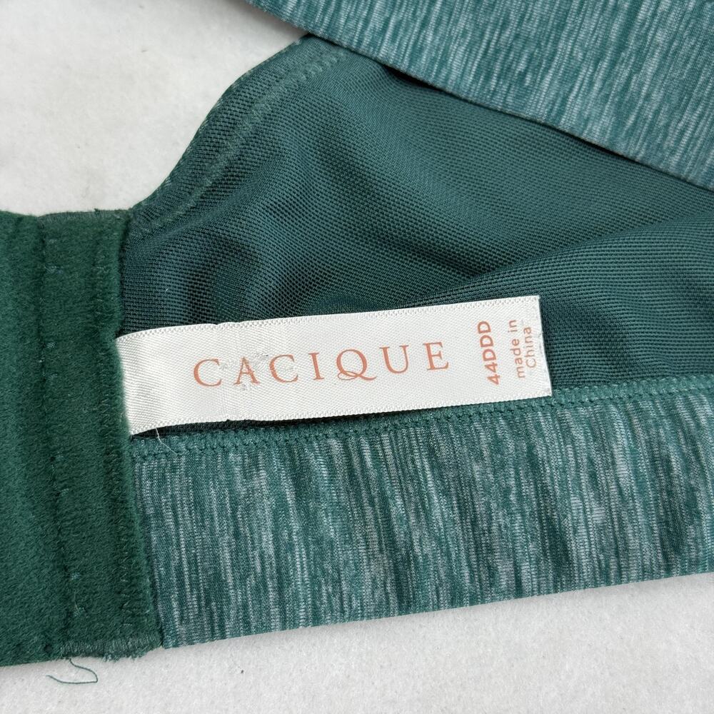 Cacique Bra Womens 44DDD Green Wireless Lightly Lined Full Coverage Plus Size - Picture 3 of 4